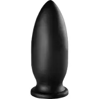 BUTTR Yellow Dog - Saugnapf-Dildo (schwarz)