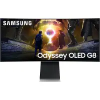 Samsung LS34DG850SUXDU, 86,4 cm (34"), 3440 x 1440 Pixel, UltraWide Quad HD, OLED, 0,03 ms, Silber