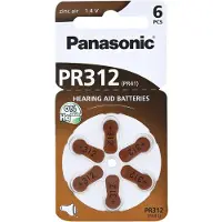 Panasonic 10x Gr. 312 Hörgerätebatterien 6er Blister PR41 Braun 24607 2A712349