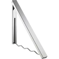 SmartaSaker Wandgarderobe, klappbar, inkl. Montagematerial, Eisen, silber-chrom