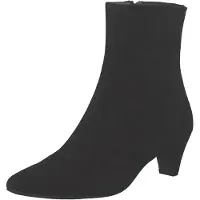Paul green Stiefelette aus Leder mit spitzer Kappe, Reißverschluss und Lederabsatz