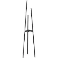 Eglo LED Stehlampe Mongolanda, Design Lampe Wohnzimmer, Standleuchte in Stabform, Metall in Schwarz, warmweiß, 151 cm