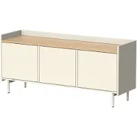 Vicco Lowboard Velina Creme 140 x 63 cm mit 3 Türen, Model 56359