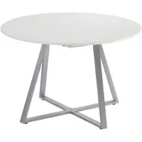Vicco Esstisch Loyd Weiß/Grau 120 x 120 cm ausziehbar, Model 56516