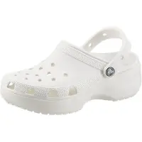 Crocs Pantoletten Classic Platform Clog W 206750 Weiß 39.5