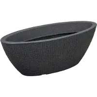Scheurich Jardiniere 'Barceo', steinschwarz, ca. 59 x 25 x H 20 cm