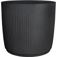 Scheurich Pflanzgefäß 'Linetto', schwarz, ca. Ø 47 x H 43 cm