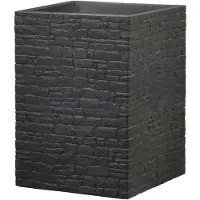 Scheurich Pflanzgefäß 'Muretto High', steinschwarz, ca. 38 x 38 x H 54 cm