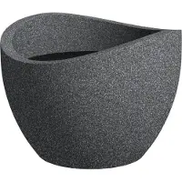Scheurich Pflanzgefäß 'Wave Globe', schwarz granit, ca. Ø 40 x H 29,7 cm