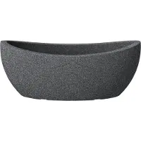 Scheurich Pflanzschale 'Wave Globe', schwarz granit, ca. 56 x 23 cm