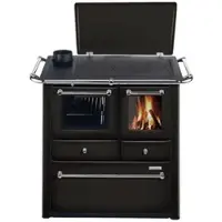 Westminster Holzherd »K 85F«, anthrazit, Stahl, 6 kW, Dauerbrand geeignet - grau