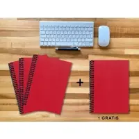 E & Z-Verlag A 4 Notizbuch - Set 3+1 gratis Luxury 80 Seiten ROT JUPITER GLITTER-OPTIK punktiert 20x20mm / / Bei Hugendubel