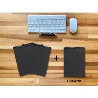 E & Z-Verlag A 5 Notizblock - Set 3+1 gratis Luxury 80 Seiten SCHWARZ ONYX GLITTER-OPTIK kariert 5x5mm / / Bei Hugendubel