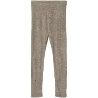 Wheat Agi Leggings Merinowolle, Khaki Melange, 98