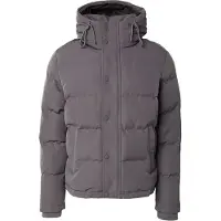 Superdry für Herren. M5011743A Everest grau wattierte Kapuzenjacke mit Kapuze (L), Lässig, Polyester, Langarm