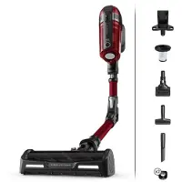 Rowenta RH98A9, 2-in-1-Stabstaubsauger, Beutellos, Rot, Grau, 0,9 l, Rechteckig, Trocken