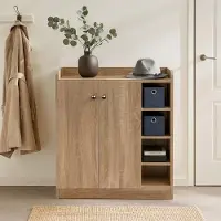 HTI Sideboard mit 8 Regalfächern Sonoma