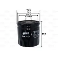Valeo Ölfilter 586147 für Peugeot Ford Citroën Land Rover Boxer Transit Defender
