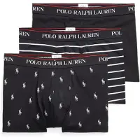 Ralph Lauren für Herren. 714830299009 3er Pack Classic Trunk Boxershorts schwarz (XXL), Heimtextilien, Baumwolle