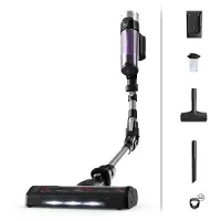 Rowenta RH2037, 2-in-1-Stabstaubsauger, Beutellos, Schwarz, Violett, 0,4 l, Rechteckig, Trocken