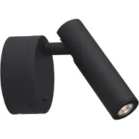 Nova Luce CLIP LED Wandleuchte Schwarz 3W Warmweiss 8x3,4x11cm 9030202