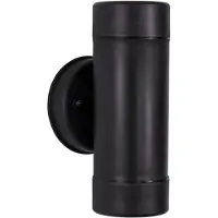 Nova Luce LIMBIO Wandleuchte GU10 Schwarz 2x7W IP54 8x8,5x16cm dimmbar 9010622