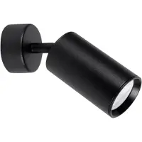 Lyora WAN Wandleuchte GU10 Schwarz 15x5,6cm dimmbar 9184312