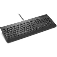 Lenovo Smartcard Wired keyboard II, Volle Größe (100%), Kabelgebunden, USB, Plunger key switch, Schwarz