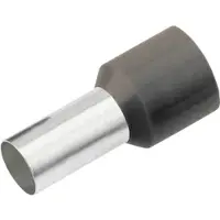 Cimco 187229 Aderendhülse 6 mm² Teilisoliert Schwarz 100 St.