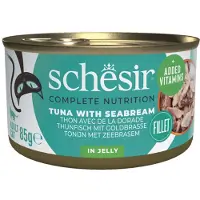Schesir Thunfisch mit Goldbrasse (Gelee) Nassfutter Katze (Dosen)