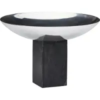 Gejst Sapoto Schale, schwarz/silber, Ø 22 cm, Alu, Marmor - , Sapoto, Schwarz, für Küche, Aluminium, Design