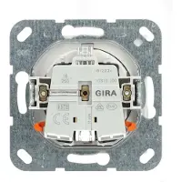 GIRA Giersiepen GIRA 417027 SCHUKO-Steckdose LED-Leu.+ Shutter System 55 Reinweiß seidenmatt