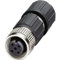Phoenix Contact 1641688, M12, Schwarz, Edelstahl, Zink, Nickel, IP67, 4 A