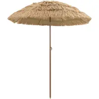 vidaXL Garten-Sonnenschirm Natur 160 x 160 x 196 cm