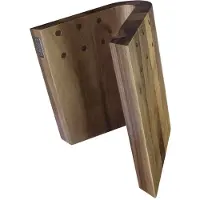 Artelegno Legno Art Magnetic Block de Messer und elegante Küche Display - geschwungenes Design - schmutzabweisend - de Holz de Walnuss handgefertigt in Italien - 10 Kapazität de Messer