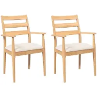 vidaXL Esszimmerstühle mit Kissen 2 Stk. Massivholz Gummibaum