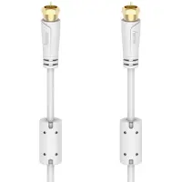 Hama Koaxialkabel für Kabelrouter 75 100dB 3,00m F-Stecker