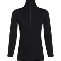 Icebreaker Funktionsunterhemd 260 Tech LS Half Zip Damen Black-XS