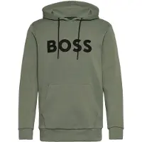 BOSS für Herren. 50551457 Sweatshirt Soody Zone grün (S), Lässig, Baumwolle