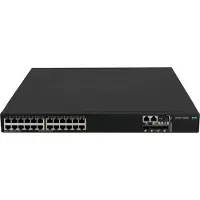 HP Networking Comware Switch 24 10/100/1000BASE-T 4 10G/1G BASE-X SFP+ 1 Exp 2 Fan Tray 2 PS 5520HI, Managed, Gigabit Ethernet (10/100/1000), Power over Ethernet (PoE), Rack-Einbau, 1U