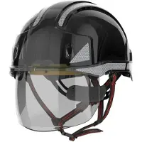Jsp Kulta Industriekletterhelm EVO VISTAshield Dualswitch wei/rauch ABS EN 397, EN 50365, EN 12492