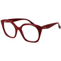 Max mara Damen Sonnenbrille - - Glänzendes Rot - Rechteckig - Synthetisch - Steg 18 mm - Bügel 140 mm