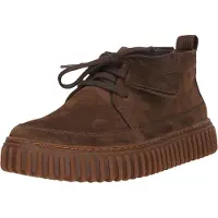 Clarks Schnürschuhe Torhill Lace High mit gerippter Laufsohle 5228B Dark Brown Nub 43