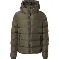 Superdry für Herren. M5011905A Grüne gepolsterte Sportjacke (XL), Lässig, Polyester