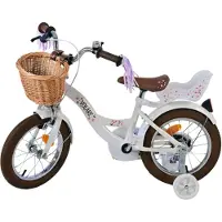 Volare Blossom Kinderfahrrad - Mädchen - 14 Zoll - Weiss