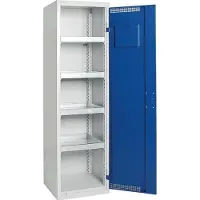 Stumpf Umweltschrank BP-3 lichtgrau / enzianblau + 4 Auffangwannen - 7595074