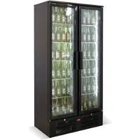 CombiSteel Professioneller schwarzer Bar-Kühlschrank - 7526.0305