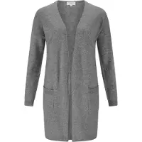 CASH-MERE.CH Cardigan Long in Grau | Gr.: L