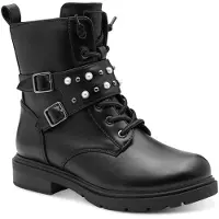 Marco Tozzi Damen Stiefeletten zum Schnüren mit weichem Innenfutter Blockabsatz,