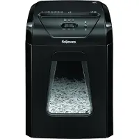 Fellowes Aktenvernichter Powershred 12C Cross Cut, Partikelschnitt, P-4, Auffangbehälter, schwarz